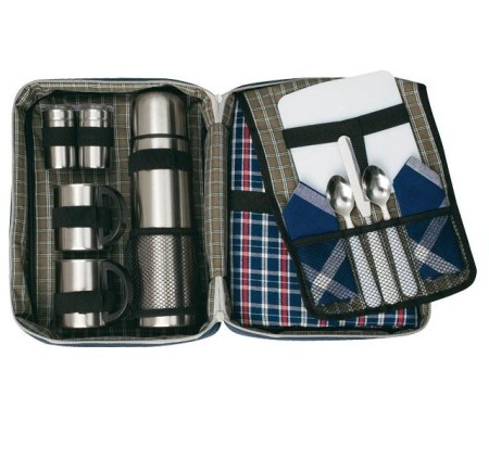 Java thermal flask and blanket set